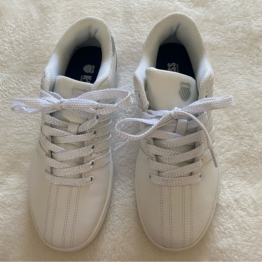 K Swiss White Sneakers Size 8